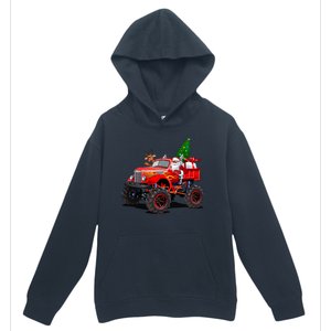 Christmas Santa Claus Reindeer Monster Truck Urban Pullover Hoodie