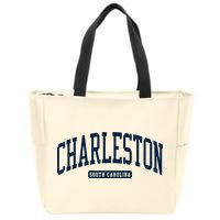 Charleston South Carolina Sc College University Style Zip Tote Bag