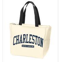 Charleston South Carolina Sc College University Style Zip Tote Bag