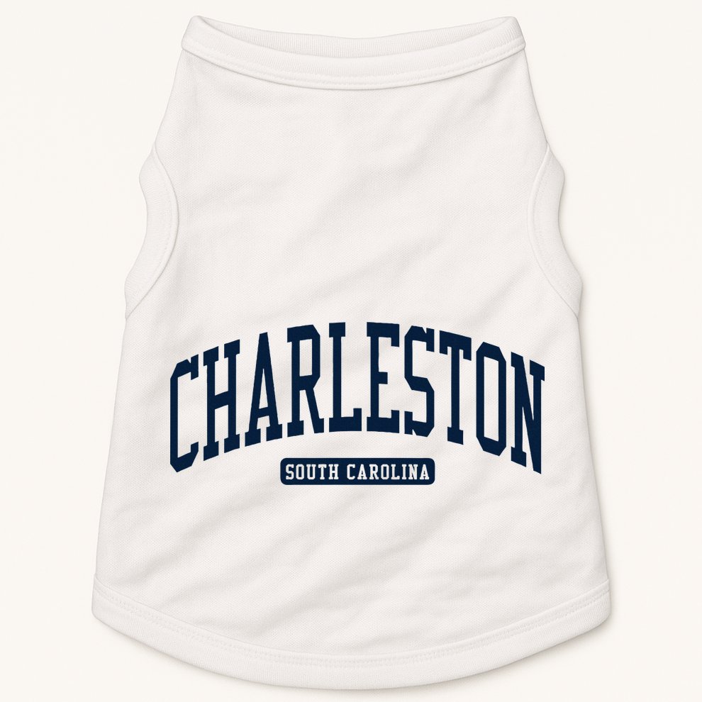 Charleston South Carolina Sc College University Style Doggie Tank
