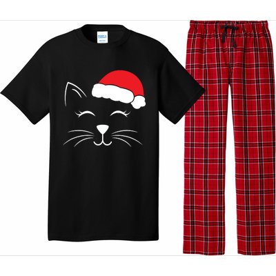 Cute Santa Cat Lover Christmas Pajama Set