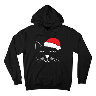 Cute Santa Cat Lover Christmas Tall Hoodie