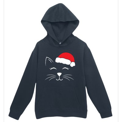 Cute Santa Cat Lover Christmas Urban Pullover Hoodie