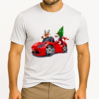 Christmas Santa Claus Reindeer Muscle Car Performance Shirt