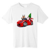 Christmas Santa Claus Reindeer Muscle Car Tall Fusion ChromaSoft Performance T-Shirt