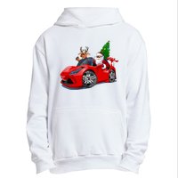 Christmas Santa Claus Reindeer Muscle Car Urban Pullover Hoodie