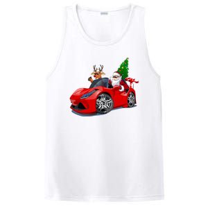 Christmas Santa Claus Reindeer Muscle Car PosiCharge Competitor Tank