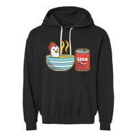 Chicken Soup Garment-Dyed Fleece Hoodie