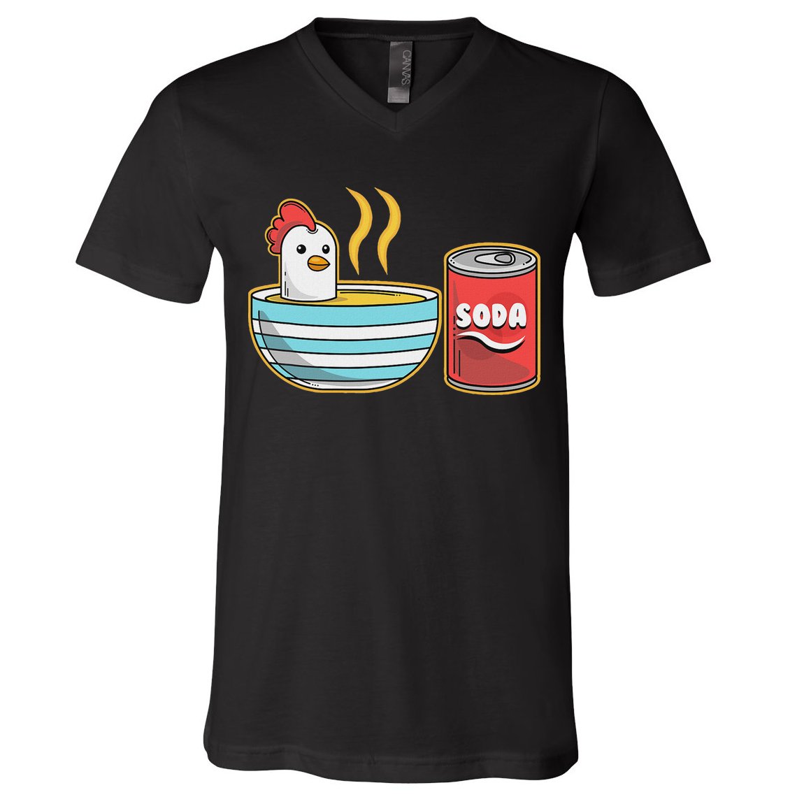 Chicken Soup V-Neck T-Shirt