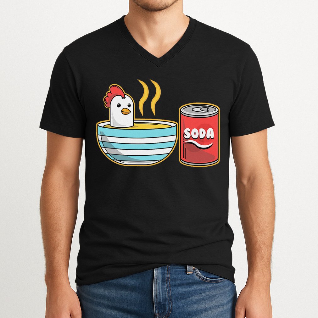 Chicken Soup V-Neck T-Shirt