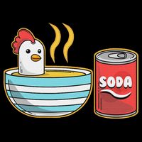 Chicken Soup Drawstring Bag