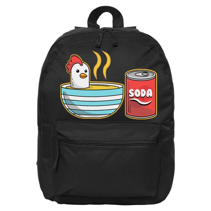 Chicken Soup 16 in Basic Backpack