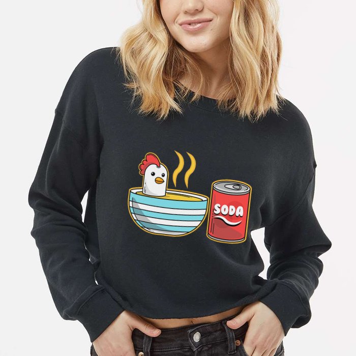 Chicken Soup Cropped Pullover Crew