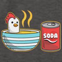 Chicken Soup Vector Backpack