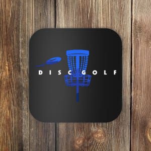 Cool Stylized Disc Golf With Basket And Disc Disk Golf Coaster