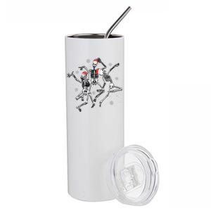 Christmas Skeleton Dancing Gift Stainless Steel Tumbler