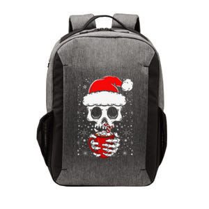 Christmas Skeleton Drinks Cocoa Santa Claus Skeleton Vector Backpack