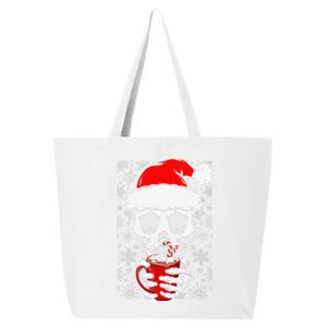 Christmas Skeleton Drinks Cocoa Santa Claus Skeleton 25L Jumbo Tote