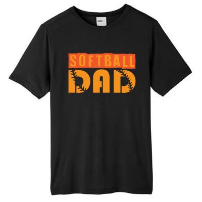 Cute Softball Dad Softball Fathers Softball Dads Gift Tall Fusion ChromaSoft Performance T-Shirt