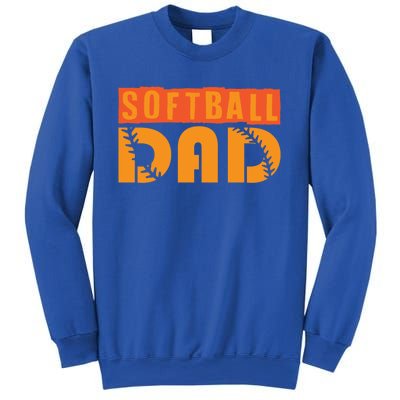 Cute Softball Dad Softball Fathers Softball Dads Gift Sweatshirt