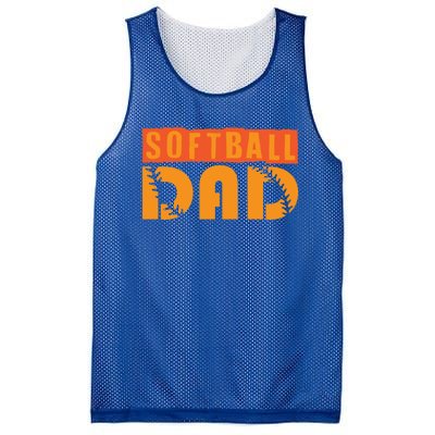 Cute Softball Dad Softball Fathers Softball Dads Gift Mesh Reversible Basketball Jersey Tank