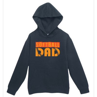 Cute Softball Dad Softball Fathers Softball Dads Gift Urban Pullover Hoodie