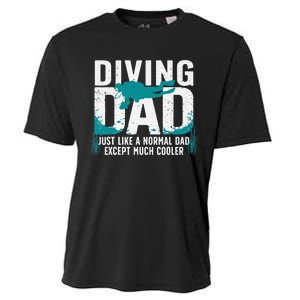 Cool Scuba Diving For Dad  Ocean Scuba Diver Instructor Cooling Performance Crew T-Shirt