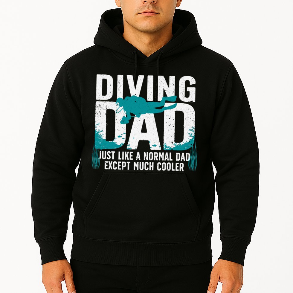 Cool Scuba Diving For Dad  Ocean Scuba Diver Instructor Hoodie