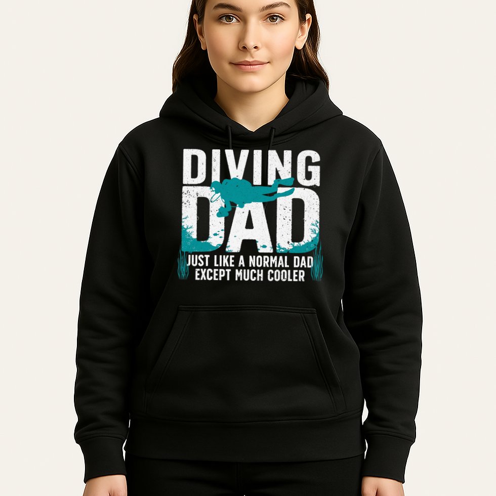 Cool Scuba Diving For Dad  Ocean Scuba Diver Instructor Hoodie