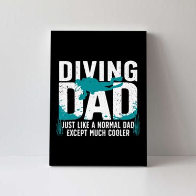 Cool Scuba Diving For Dad  Ocean Scuba Diver Instructor Canvas