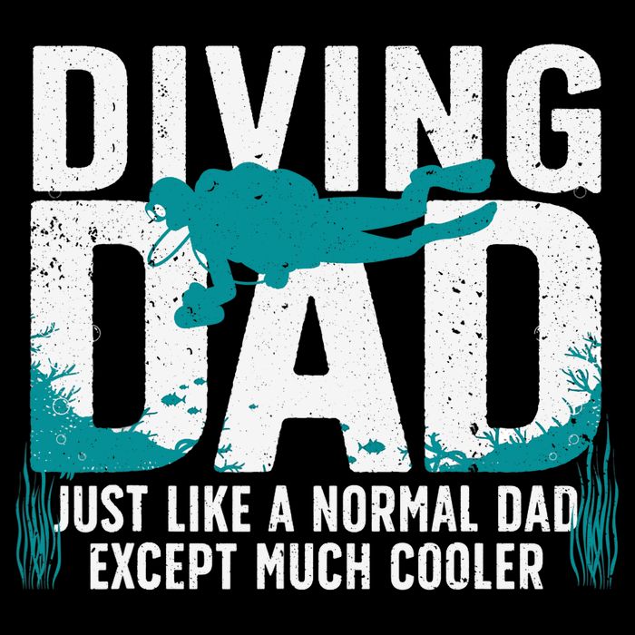 Cool Scuba Diving For Dad  Ocean Scuba Diver Instructor Drawstring Bag