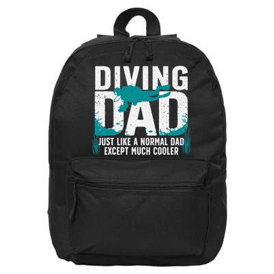 Cool Scuba Diving For Dad  Ocean Scuba Diver Instructor 16 in Basic Backpack