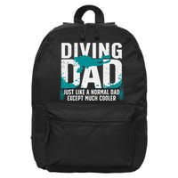 Cool Scuba Diving For Dad  Ocean Scuba Diver Instructor 16 in Basic Backpack