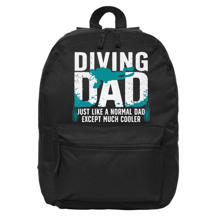 Cool Scuba Diving For Dad  Ocean Scuba Diver Instructor 16 in Basic Backpack