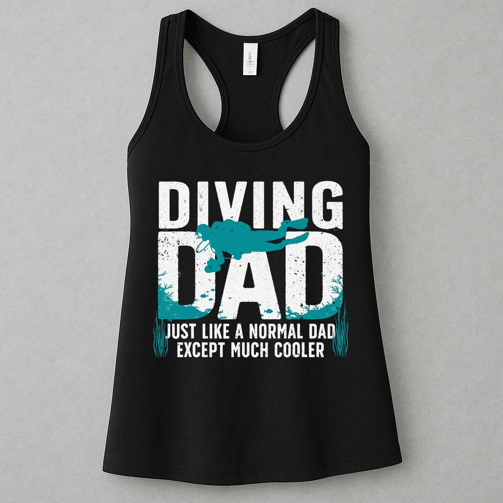 Cool Scuba Diving For Dad  Ocean Scuba Diver Instructor Womens Tank Top