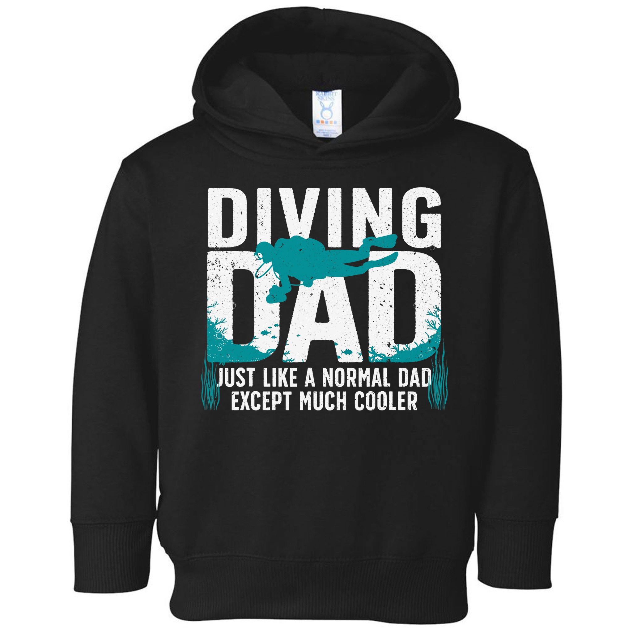 Cool Scuba Diving For Dad  Ocean Scuba Diver Instructor Toddler Hoodie