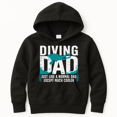 Cool Scuba Diving For Dad  Ocean Scuba Diver Instructor Kids Hoodie