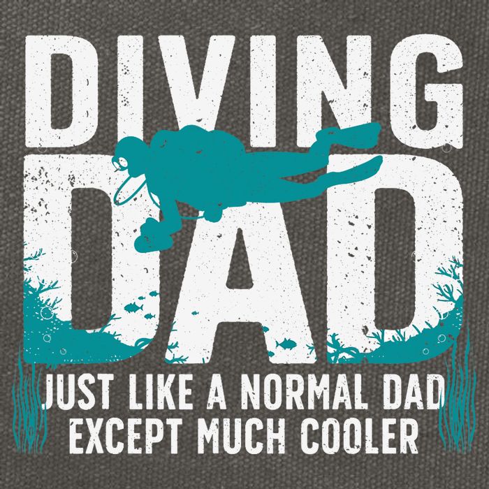 Cool Scuba Diving For Dad  Ocean Scuba Diver Instructor Cotton Canvas Backpack