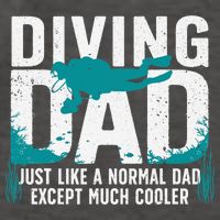 Cool Scuba Diving For Dad  Ocean Scuba Diver Instructor Vector Backpack