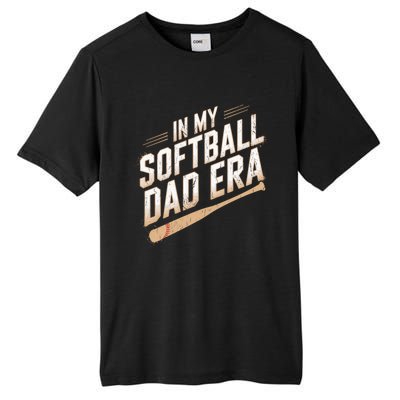 Cute Softball Dads In My Softball Dad Era Proud Softball Dad Gift Tall Fusion ChromaSoft Performance T-Shirt