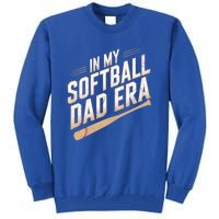 Cute Softball Dads In My Softball Dad Era Proud Softball Dad Gift Tall Sweatshirt