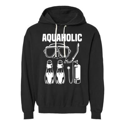 Cool Scuba Diving Themed Design For Men Women Scuba Dive Garment-Dyed Fleece Hoodie