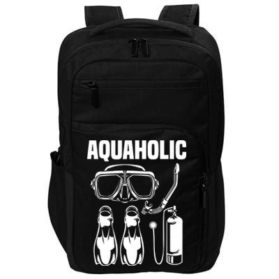 Cool Scuba Diving Themed Design For Men Women Scuba Dive Impact Tech Backpack