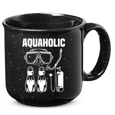 Cool Scuba Diving Themed Design For Men Women Scuba Dive 15oz Campfire Ceramic Mug