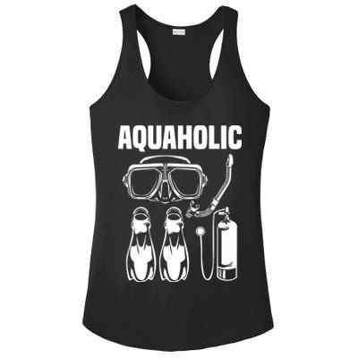 Cool Scuba Diving Themed Design For Men Women Scuba Dive Ladies PosiCharge Competitor Racerback Tank
