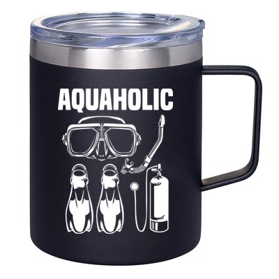Cool Scuba Diving Themed Design For Men Women Scuba Dive 12oz Stainless Steel Coffee Mug