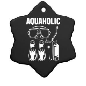 Cool Scuba Diving Themed Design For Men Women Scuba Dive Ceramic Star Ornament