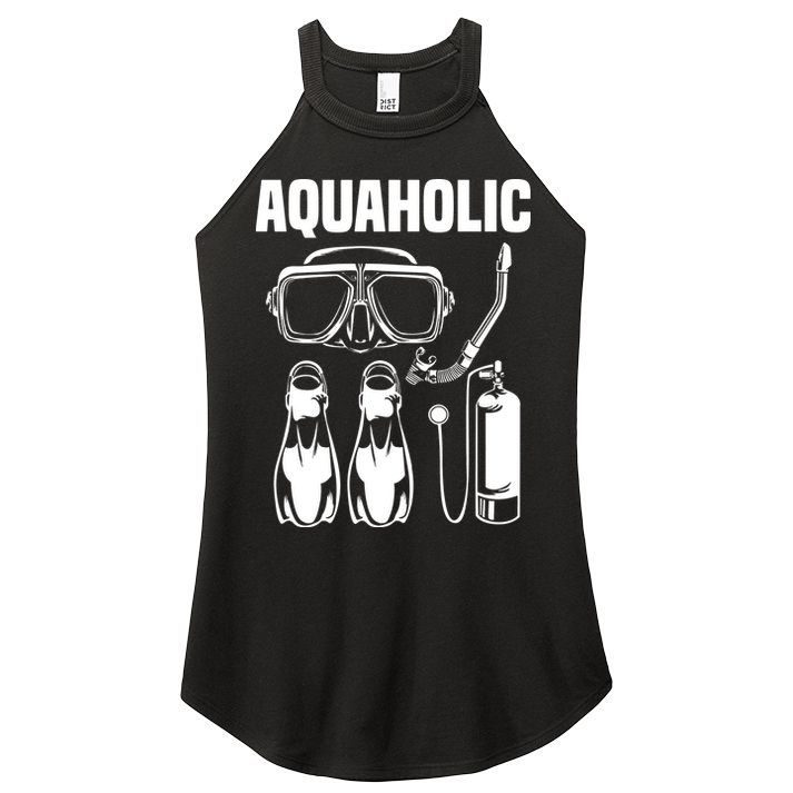 Cool Scuba Diving Themed Design For Men Women Scuba Dive Women's Perfect Tri Rocker Tank