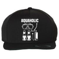 Cool Scuba Diving Themed Design For Men Women Scuba Dive Wool Snapback Cap