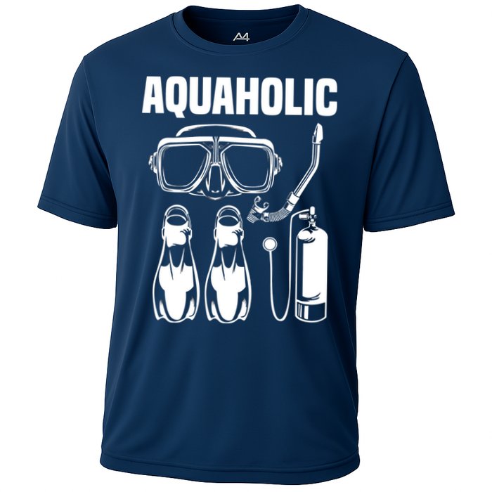 Cool Scuba Diving Themed Design For Men Women Scuba Dive Cooling Performance Crew T-Shirt
